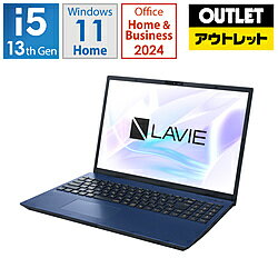 NEC(エヌイーシー) ノートパソコン LAVIE N16(N1655/LAL-B) ネイビーブルー PC-N1655LAL-B [16.0型 /Windows11 Home /intel Core i5 /メモリ：16GB /SSD：512GB /M365 (24か月) or Office 選択可能 /2026年春モデル]【生産完了品】 *PCN1655LALB [振込不可]