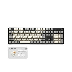 IKBC IK-CD108HBPLS-O/CY フルサイズワイヤレスメカニカルキーボード CD108HB+(Cream yellow静音 / 日本語配列) ブラック IK-CD108HBPLS-O/CY IK-CD108HBPLS-O/CY