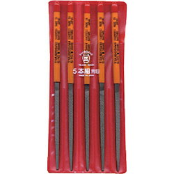 ツボサン KA005-01 ツボサン 組ヤスリ 5本組 角 荒目 KA00501