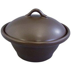 ミナミ産業 《IH非対応》 萬来鍋 丸型こげ茶 （蒸気二重鍋方式） 小 1人前用 ＜QNB2002＞ QNB2002