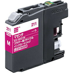 エコリカ 【互換】[ブラザー：LC211M（マゼンタ）対応] リサイクルインクカートリッジ　ECI-BR211M ECIBR211M