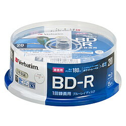 VERBATIMJAPAN 録画用BD-R 1-6倍速 25GB 20枚【スピンドル / インクジェットプリンタ対応】 VBR130RP20SD1-B VBR130RP20SD1B VERBATIMJAPAN 録画用BD-R 1-6倍速 25GB 20枚【スピンドル / インクジェットプリンタ対応】 VBR130RP20SD1-B VBR130RP20SD1B