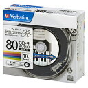 VERBATIMJAPAN MUR80PHW10V1 (録音用CD-R(Phono-R)/24倍速対応/10枚) MUR80PHW10V1