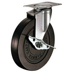 樂天商城 - ハンマーキャスターセールス E型　自在SP付　ゴム車150mm　415ER150BAR01 415ER150BAR01