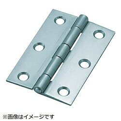 トラスコ中山 スチール製厚口蝶番 シルバー塗装仕上げ 全長76mm 88876SV 88876SV
