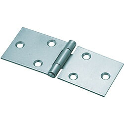 トラスコ中山 スチール製横長蝶番 三価クロムメッキ仕上げ 全長32mm 41532UNCR 41532UNCR