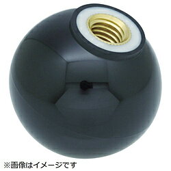 トラスコ中山 樹脂製握り玉 金具付黒 25XM6mm TPC256BK TPC256BK