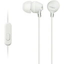 SONY(ソニー) MDR-EX15AP(ホワイト)MDR-EX15AP W【リモコン マイク対応】 カナル型イヤホン MDREX15APW