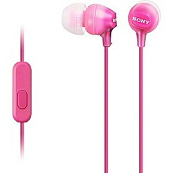 SONY(ソニー) MDR-EX15AP(ピンク)MDR-EX15AP PI【リモコン・マイク対応】 カナル型イヤホン MDREX15APPI