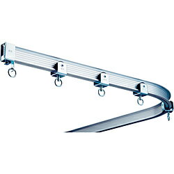 岡田装飾金物 19L20-AS 岡田 ベンダーレール2m アルミ 19L20AS