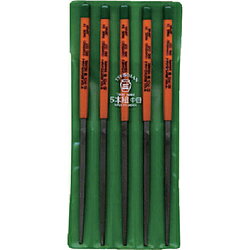 ツボサン KA005-02 ツボサン 組ヤスリ 5本組 角 中目 KA00502