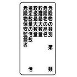 Rakuten - ユニット 830-19 ユニット 危険物標識(縦型)危険物の類別・エコユニボード・600X300 83019