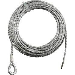 トラスコ中山 TRUSCO 手動ウインチ用ワイヤーΦ9×40M用(シンブル入りロック加工) WWS9-40 WWS940