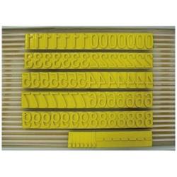 山崎産業 テクノマーク 活字SC−6（数字セット） K812 K812