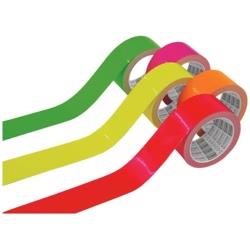 トラスコ中山 蛍光ラインテープ25mmx33m　レッド【1巻】 TLK2533R(3.0)