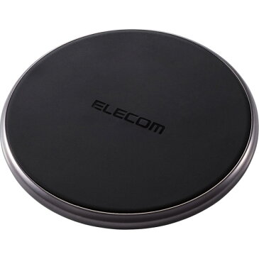 ELECOM(エレコム) Qi規格対応ワイヤレス充電器 10W 5W Type-C入力 卓上タイプ ブラック W-QA14BK WQA14BK