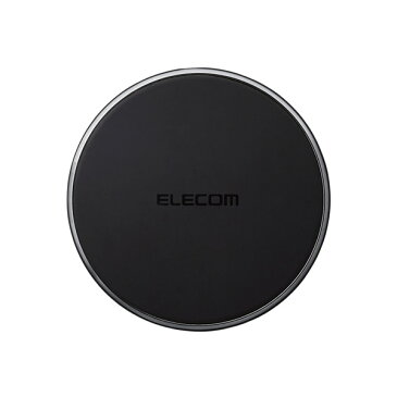 ELECOM(エレコム) Qi規格対応ワイヤレス充電器 10W 5W Type-C入力 卓上タイプ ブラック W-QA14BK WQA14BK
