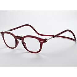 オーケー光学 クリックヴィンテージ（+3.00） ボルドー