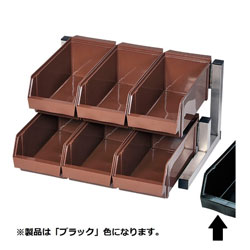 画像はイメージの場合があります。あらかじめご了承ください。■スペースの有効活用壁面に対して垂直に設置ができので、少スペースを最大限に活用できます。■2段と3段で各1～4列、5色用意されています。※この製品は「2段3列」「ブラック色」になります。スペースを有効活用できるオーガナイザー