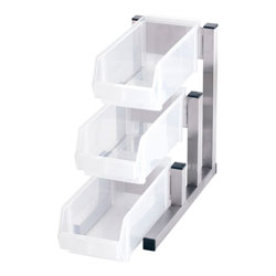 遠藤商事 TKG 18-8スマート オーガナイザー 3段1列 ホワイト ＜EOC2905＞ EOC2905