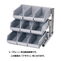画像はイメージの場合があります。あらかじめご了承ください。■スペースの有効活用壁面に対して垂直に設置ができので、少スペースを最大限に活用できます。■2段と3段で各1～4列、5色用意されています。※この製品は「3段3列」「ブラウン色」になります。スペースを有効活用できるオーガナイザー