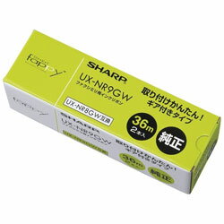 SHARP(シャープ) ギヤ付きタイプ普通紙FAX用インクフィルム　UX-NR9GW（36m×2本入り） UXNR9GW