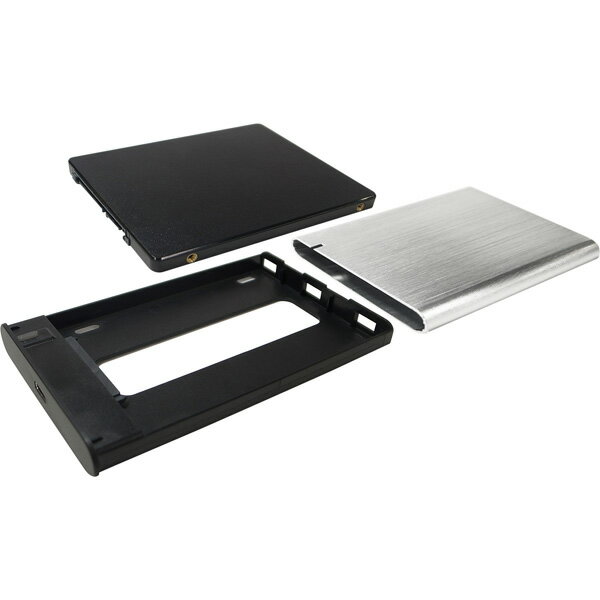 GREEN HOUSE(グリーンハウス) GH-HDCU325A-SV HDD/SSDケース USB-C＋USB-A接続 (Windows11対応/Mac) シルバー ［2.5インチ対応 /SATA /1台］ GHHDCU325ASV [振込不可] - Image 3