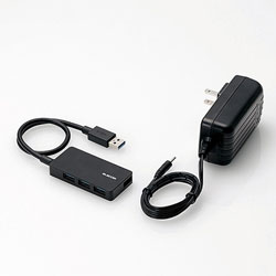 ELECOM(쥳) [USBϥ] 4ݡUSB3.0ϥ֡եѥ U3HS-A420SBK (֥å) U3HSA420SBK