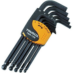 トラスコ中山 ボールポイント六角棒レンチセット　標準タイプ　12本組　TBR12S TBR12S