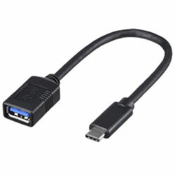 BUFFALO(バッファロー） 0.15m［USB-C → USB-A］3.1 Gen1変換アダプタ ブラック BSUAMC311015BK BSUAMC311015BK
