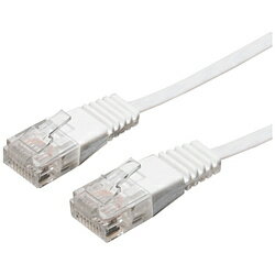 ミヨシ カテゴリー6対応 フラットLANケーブル （白・10m） LB-F610WH 【ビックカメラグループオリジナル】 LBF610WH