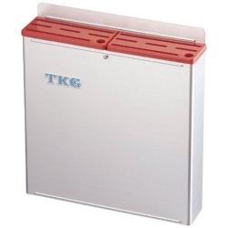 遠藤商事 TKG18-8プラ板付カラーナイフラック 大 Bタイプ 赤 ＜AHU702＞ AHU702
