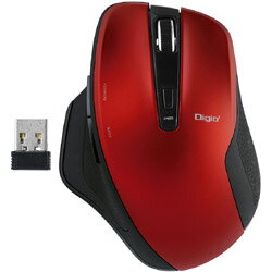 Nakabayashi 無線静音5ボタンBlueLEDマウス Just Fit Curve MUSRKF155R MUSRKF155R