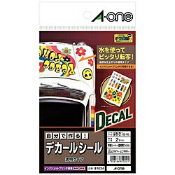 エーワン 自分で作るデカールシール インクジェットプリンタ用 （透明/はがき） 81024 81024