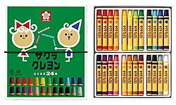 サクラクレパス LY24R(クレヨン/ クレヨン太巻24色(ゴムヒモ付)) LY24R