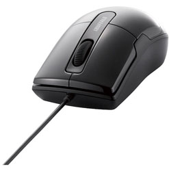 Usb Connector - BUFFALO(バッファロー） 有線BlueLEDマウス［USB 1.5m・Mac／Win］　BSMBU26SMシリーズ 静音 Mサイズ （3ボタン・ブラック）　BSMBU26SMBK PS5対応 【Windows10動作対応】 BSMBU26SMBK