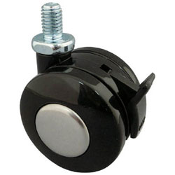 東信製作所 ねじ込み双輪キャスター　40径　自在ストッパー付　TS40BM10XP1.5 TS40BM10XP1.5