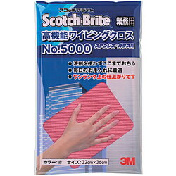 3Mジャパン 【業務用】3M　高機能ワイピングクロス　NO．5000　赤　320X360mm WC5000 RED WC5000RED