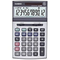 CASIO(カシオ) 卓上電卓 （12桁） JS-200W-N JS200WN