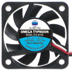 アイネックス Omega Typhoon 40mm CFZ-4010SA (ケース用ファン/40mm角/4000rpm/薄型/超静音タイプ) CFZ4010SA