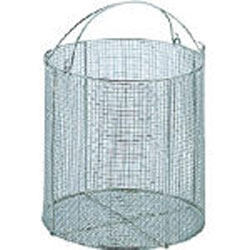 三和 SM-30 サンワ ステンレス丸型洗浄カゴ 大 SM30