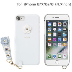 HAMEE [iPhone 8/7/6s/6専用]salisty(サリスティ)P フラワースタッズ ハードケース(ペールブルー)P-HC002C 276-895610 IP876SLTP_HC002CPBL