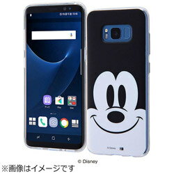 INGREM Galaxy S8用 TPUソフトケース クローズアップ ディズニー・ミッキーマウス IN-DGS8H/MK INDGS8HMK