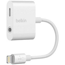 BELKIN F8J212btWHT　iPhoneX/8/8Plus/7/7Plus対応変換アダプタ （Lightning → 3.5mm / Lightning） MFi認証 F8J212BTWHT [振込不可] [代引不可]