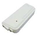 【単三x2本でUSB】USB充電器 DC5V 500mA出力【LEDライト付】ホワイト 災害時 電池式充電 単3×2本 電池2本交換式チャージャー