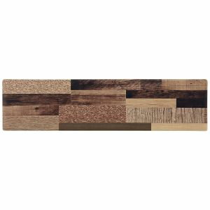 【ベストコ BESTOCO】ベストコ キッチンマット 45×180cm ミックスウッド ダーク さらっと拭ける ぷにぷに触感 ND-9862