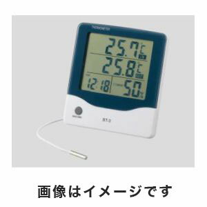 【アズワン AS ONE】アズワン アラーム時計付大画面温湿度計 2-897-01 BT-3