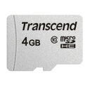 ygZh TranscendzmicroSDHC 4GB Class10 A_v^Ȃ TS4GUSD300S Ǐo(ő)95 MB/s(ő)45 MB/s