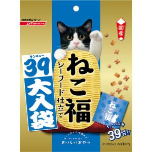 【日清ペットフード】日清 ねこ福 39 大入り袋 シーフード仕立て 117g 猫 おやつ 1