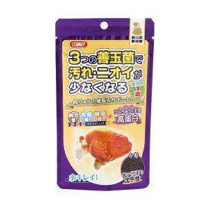 納豆菌に加え、新たに乳酸菌と酵母菌を配合。この3つの善玉菌の力でらんちゅうの腸内細菌のバランスを整え、水の汚れや嫌なニオイを減らします。更に高蛋白でらんちゅうに最適!水温が下がり底でじっとしている季節でも、年間を通して与えやすい沈下性フードです。【原材料】フィッシュミール、イカミール、小麦粉、コーングルテン、フィッシュオイル、リン酸カルシウム、善玉菌(納豆菌・乳酸菌・酵母菌)、各種ビタミン、各種ミネラル【保証成分】粗蛋白質45%以上、粗脂肪6%以上、粗繊維2%以下、粗灰分16%以下、水分11%以下【賞味期限（製造日から。メーカー保管期間含む）】30ヶ月【原産国または製造地】台湾【広告文責】ハーマンズ株式会社03-3526-5222【製造販売元】イトスイ【商品区分】観賞魚用フードペットフード(食品)賞味(消費)期限について最新の賞味(消費)期限でのお届けが出来るように、ご注文分を都度メーカーや問屋から最新在庫を取寄せし出荷しています。賞味(消費)期限のお問い合わせや指定はこのような都合上お受け致しかねております。また商品によってはメーカーにより期限の設定が無い場合がございます。